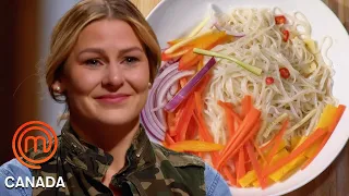Replicating This Rice Noodle Salad in 14 Mins! | MasterChef Canada | MasterChef World
