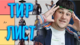 ТИР ЛИСТ ПЕРСОНАЖЕЙ В МОРТАЛ КОМБАТ 1 | MORTAL KOMBAT 1