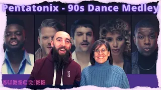Pentatonix - 90s Dance Medley (REACTION) with my wife