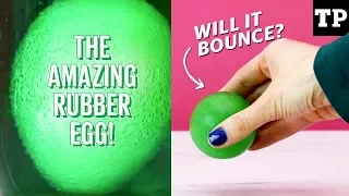 How to make a rubber egg (science experiment) | Easter craft