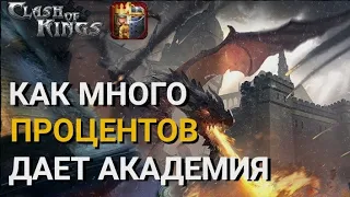 Clash of Kings - Как много % дает академия?? Считаем! Секреты Clash of Kings