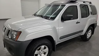 2013 NISSAN XTERRA 4WD S PACKAGE BRILLIANT SILVER 4K WALKAROUND 23J100A SOLD!