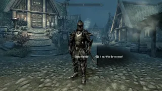 Skyrim meeting the Ebony Warrior