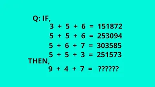 Find the missing numbers?