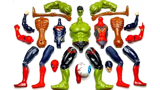 AVENGERS TOYS ASSEMLBE, SUPERHERO SUPERMAN, HULK SMASH, SPIDERMAN AND SIRENHEAD