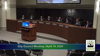 City Council Meeting  April 16, 2024