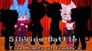 my favorite Fnaf characters Singing Battle (Toy Bonnie vs Funtime Foxy) part 1 | Gacha Club