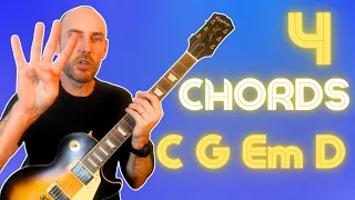 Guitar Chords for Beginners - Practice Exercises - C G Em D