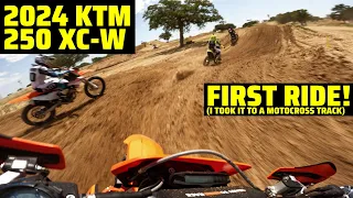 2024 KTM 250 XC-W First Ride (I went to a motocross track)