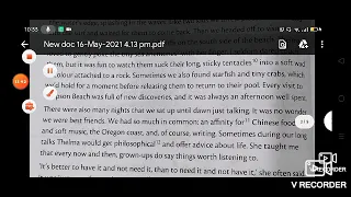 Hindi explanation of chapter 1 Thelma Rae from the book New Broadway literature reader class 7