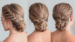 LACE BRAID HOMECOMING UPDO | Braided Hairstyle