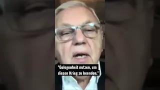 Militärexperte Kujat: "Gelegenheit nutzen, um diesen Krieg zu beenden." #ukraine #kujat #ukrainewar