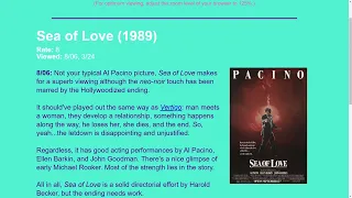 Movie Review: Sea of Love (1989)