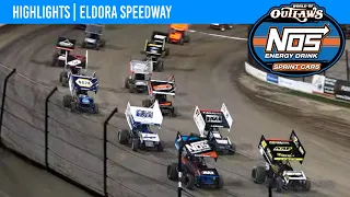 World of Outlaws NOS Energy Drink Sprint Cars Eldora Speedway July 14, 2022 | HIGHLIGHTS