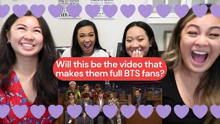 My friends react to BTS on American Interview Shows