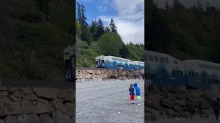 Conductor Gives Us A Bell Ring! 🔔😂Sounder Passenger Train #train #railfan #railroad #railway