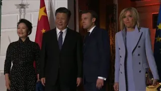 Macron accueille le président Xi Jinping à la Villa Kérylos 1/2 l AFP Images