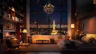 Smooth Piano Jazz for a Cozy Night in Your Apartment 🌙 Parisian Elegance - Relax, Study and Sleep