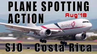 Fast-paced plane spotting action in Costa Rica