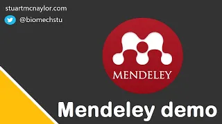 Mendeley Tutorial: Reference Manager - 5 Min Demo