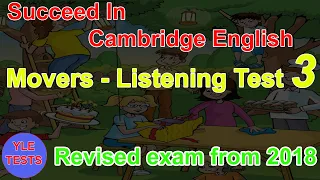 [2018] Movers Listening Test 3 - Succeed In Cambridge English | Young Learners Test