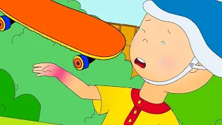 Caillou Falls Off The Skateboard | Caillou Cartoon