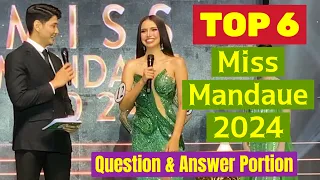 Miss Mandaue 2024 TOP 6 Question & Answer Portion at Coronation Night Mandaue City Cebu May 4, 2024