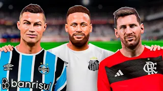 E se Messi, Cristiano Ronaldo e Neymar jogassem no Brasileirão?