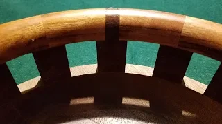 Woodturning a Bowl with Walnut and Tigerwood