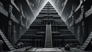 AI - M.C. Escher & H.R. Giger Build An Ancient Pyramid