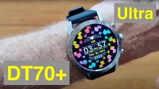 DTNo.1 DT70+ Ultra 1.45” 454x454px Screen IP68 BT Calling 100+Dials Smartwatch: Unboxing & 1st Look