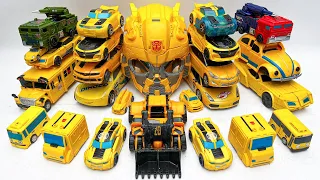 Full Yellow Transformers: Smash Bumble BEE Last Knight - Stop motion Mini Robot Tobot Rise of BEASTS