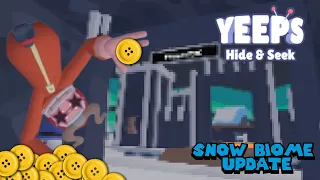 Yeeps: Hide and Seek - Snow Biome Update + All Blue House and Fortress Butt-Coin Stashes