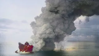 The Active Volcano in the Canary Islands; El Hierro