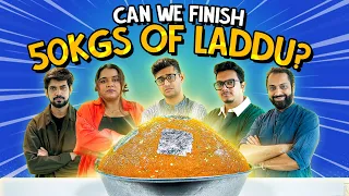 Can We Finish 50Kgs of Laddu? | Ok Tested