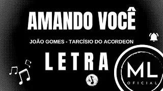 João Gomes e Tarcísio do Acordeon - AMANDO VOCÊ | LETRA (Ao Vivo)