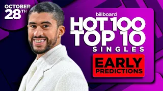 EARLY PREDICTIONS | Billboard Hot 100, Top 10 Singles | October 28th, 2023