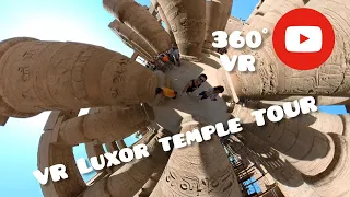 360°, Egyptian pyramids and Luxor Temple 4К video