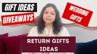 Wedding Return Gifts and Giveaways - Best Ideas