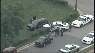 Car Wrecks During Police Chase In Baltimore County