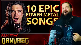 I JUMPED with pure joy!! - Reaction to Dan Vasc - 10 Epic Power Metal Songs