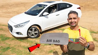 कार के Air Bag उड़ा दिये - Testing Car Air Bag