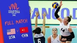 USA v China - Full Match - Semi Final | Women's VNL 2018