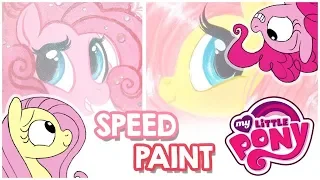 My Little Pony Speed Paint Pinkie Pie and Fluttershy