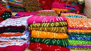 Real Bandhani bandhej ￼cotton suit / 3000 वाला 350 में, पक्के रंग की 100% गारंटी / Gujarati suit