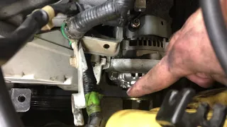 How to remove and reinstall an alternator on a Honda CRX 88-91
