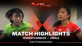 Haruna Ojio vs Lily Zhang | WTT Feeder Westchester Women's Singles Final HIGHLIGHTS