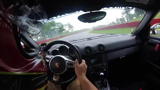 Chin Track Days Cayman laps at Mid Ohio May 2018