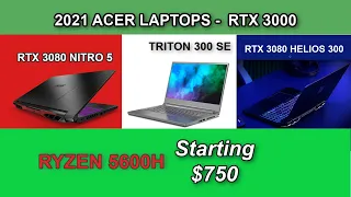 2021 Acer Nitro 5 - Better Than New Helios 300? RTX 3080 !