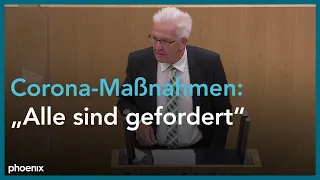 Winfried Kretschmann (B'90/Grüne) zu Corona-Maßnahmen am 15.10.20